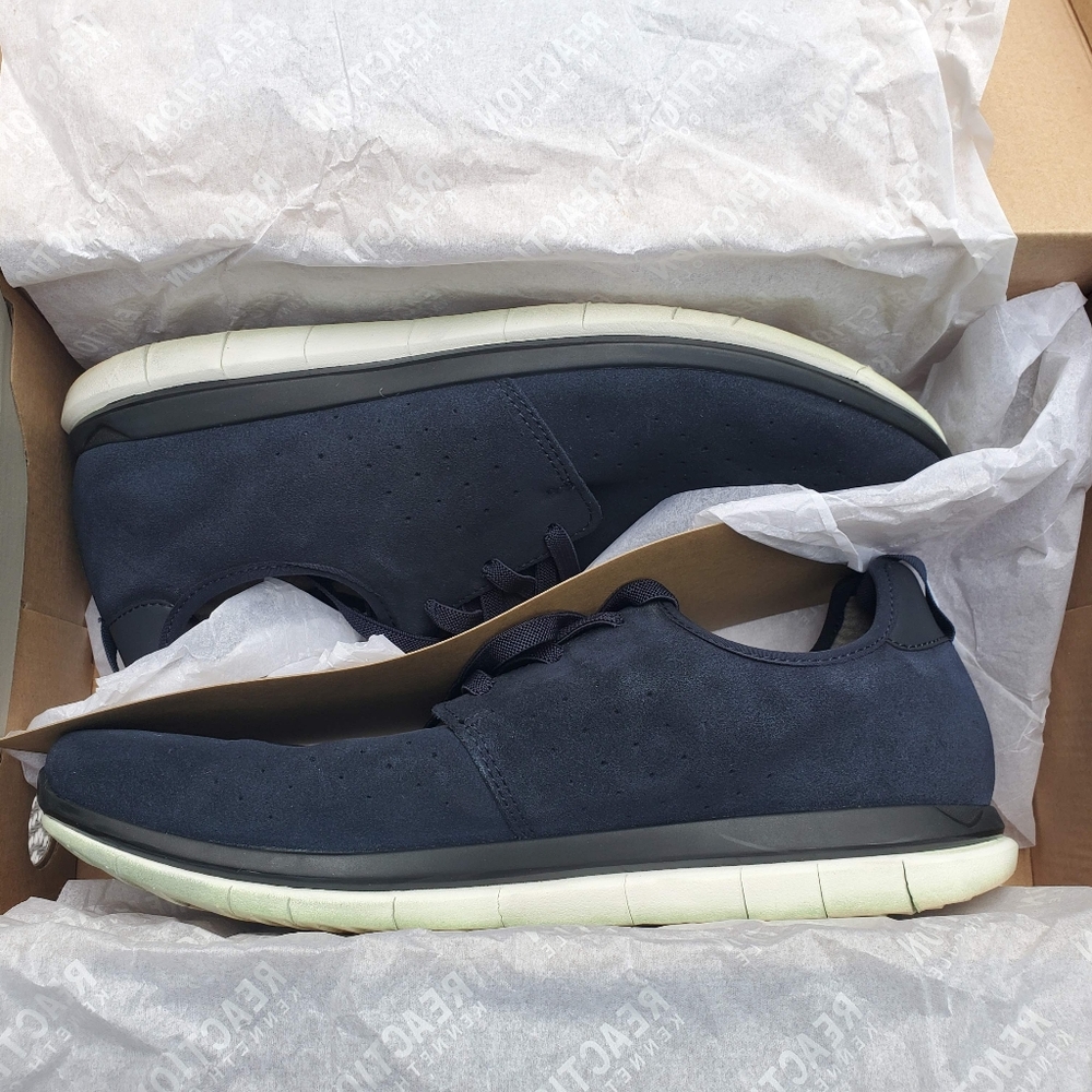 Kenneth Cole Reaction Men's Size SUEDE SPORT SNEAKER WITH READY-FLEX-WITH BOX